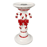Candy Cane Candle Holder