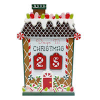 Gingerbread House Table Countdown, 15.6"