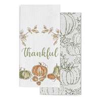 Set of 2 Thankful Kitchen Towels