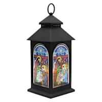 5x12in plastic lantern w led