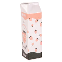 Strawberry Milk Carton Ceramic Vase, 9.57x3
