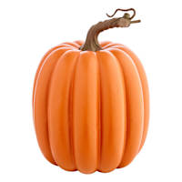 White Paper Mache Pumpkin, 5.5"