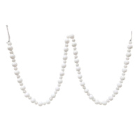 White Pearl Ornament Garland, 72"