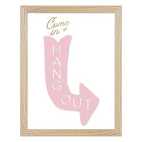 Hang Out Framed Art, 6X8