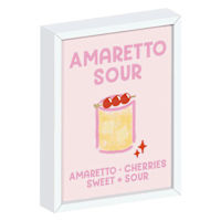 Amaretto Sour Canvas Art, 5x7