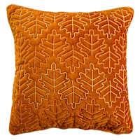 2-Pack Quilted Leaf Velvet Throw Pillows