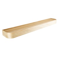 REAL SIMPLE Wooden Wall Ledge with Hidden Hooks, 36x6