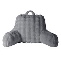 The Cozy Shop Grey Bubble Faux Fur Backrest