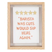 Barista was Cute Tabletop Sign, 9x7