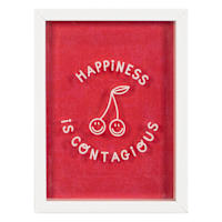 Happy Cherries Canvas Art, 6x8
