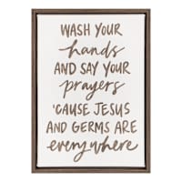 Say Prayers Cavas Table Art, 7x10