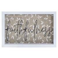 Faithfulness Block Sign, 6.5x10