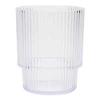 Modern Clear Double Old Fashioned Glass, 14oz