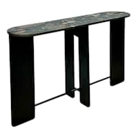 Eleanor Console Table, Black Marble