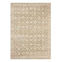 (B917) Julius Green Jute Printed Area Rug, 5x7