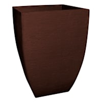Burgundy Round & Square Planter, 18.5"