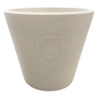 Off White Low Linea Planter, 27"