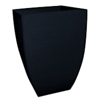 Dark Blue Round & Square Planter, 14.5"