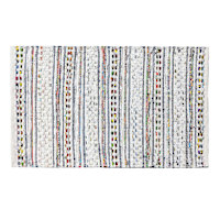Pastel Hand Woven Chindi Accent Rug, 27x42