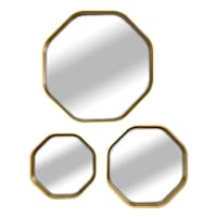 3-Piece Octagon Wall Mirror Set