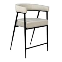 Solana  Counter Stool, Ivory