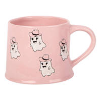Ghost With Cowboy Hat Mug, 17oz