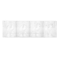Set of 4 Football Shaped Shot Glasses, 1.7oz