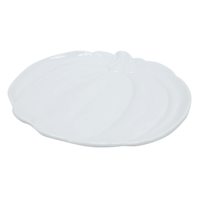 Homespun Harvest White Pumpkin Serving Platter