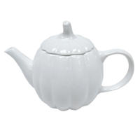 Homespun Harvest White Pumpkin Teapot, 26oz