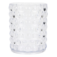 Embossed Clear Nobnail Double Old Fashioned Glass, 14oz