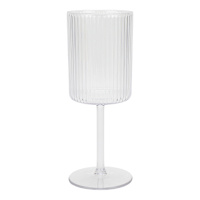 Modern Clear Stemmed Wine Glass, 12oz
