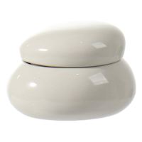 White Ceramic Box, 3"