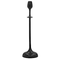Black Metal Candle Holder, 18.5"