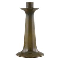 Olive Green Ceramic Taper Candle Holder, 10.5"