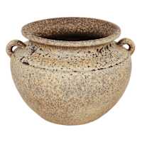 Natural Ceramic Vase, 10"
