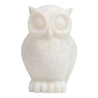 White Resin Owl, 5"