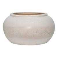 Matte Cream with Dots Ceramic Vase, 8.1x14.2