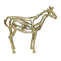 Gold Horse Figurine, 14"