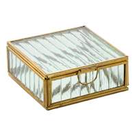 Small Gold and Glass Box Small, 4x4