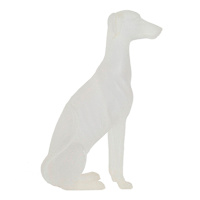 Clear Resin Dog Figurine, 5x8