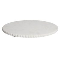 White Footed Tray, 15"