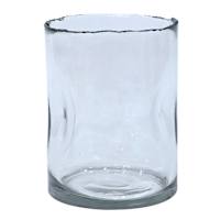 Clear Glass Hurricane Candle Holder, 8"