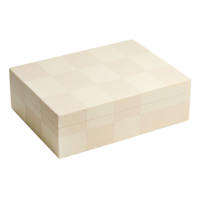 Light Tan & White Checkered Box, 8x6