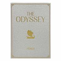 Faux Linen White Odyssey Book Box, 11"