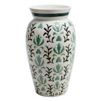 Green Ceramic Vase, 16"