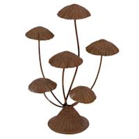 Metal Mushroom Figurine, 10x8