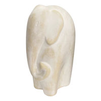Neutral Ceramic Elephant, 10.5"