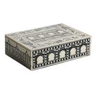 Black and White Resin Box, 7x5