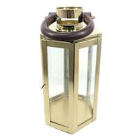 Lantern with Wooden Handle, 12"