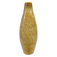 Sand Color Reactive Glaze Ceramic Vase, 13.5"